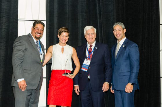 Hendersonville Sister Cities Representative Accepts Annual Award