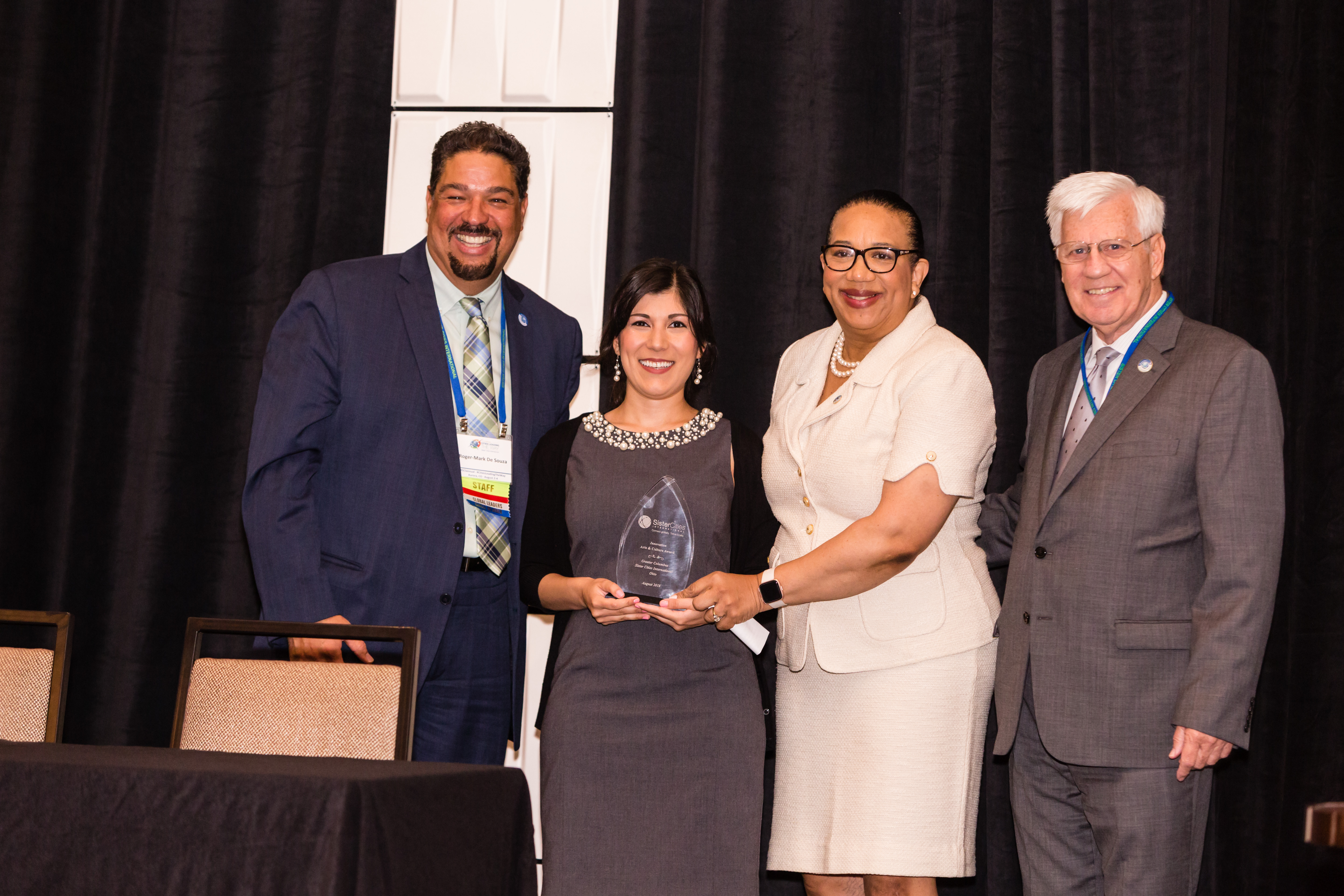 GReater Columbus Sister Cities Representatives Accept Annual Award