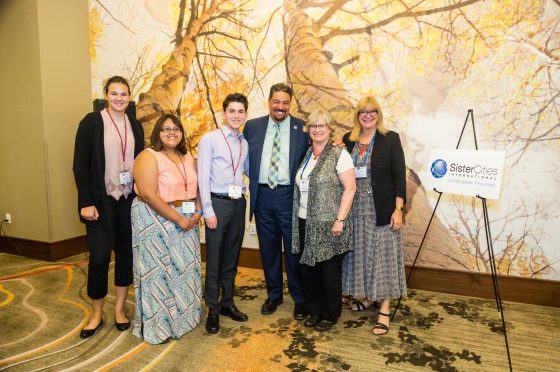 Roger-Mark De Souza with Attendees